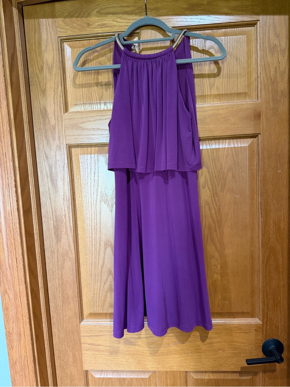 Jessica Simpson Purple Halter Dress